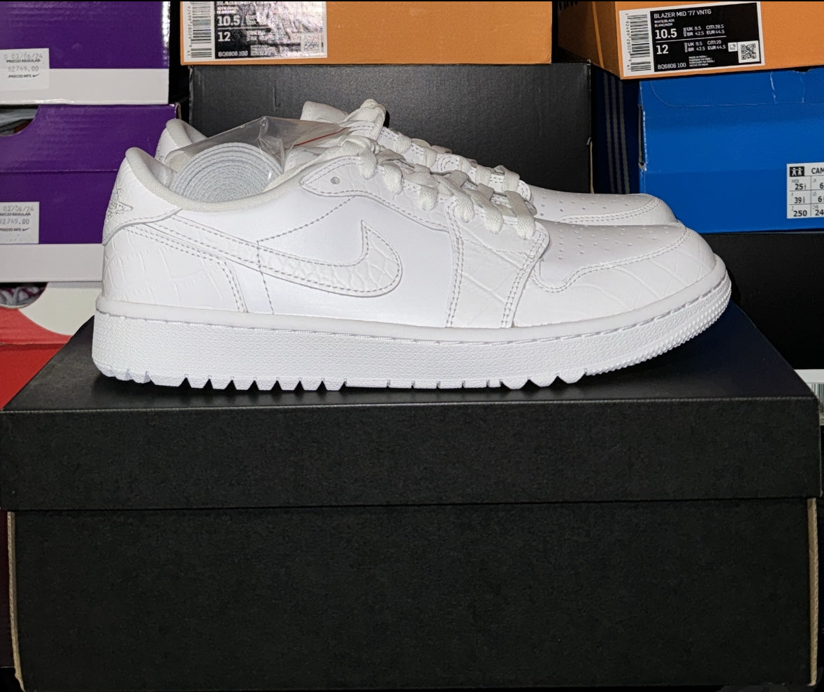 Jordan 1 Low Golf "White Croc"